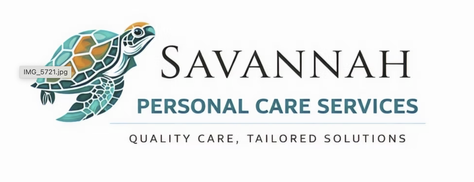 Savannah Personal Care Services — sea turtle logo